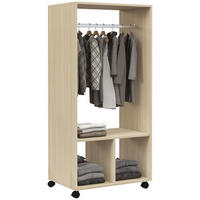 KLEIDERSCHRANK Braun 1 Stück - Braun, Naturmaterialien (40/128/60cm) - GiPP