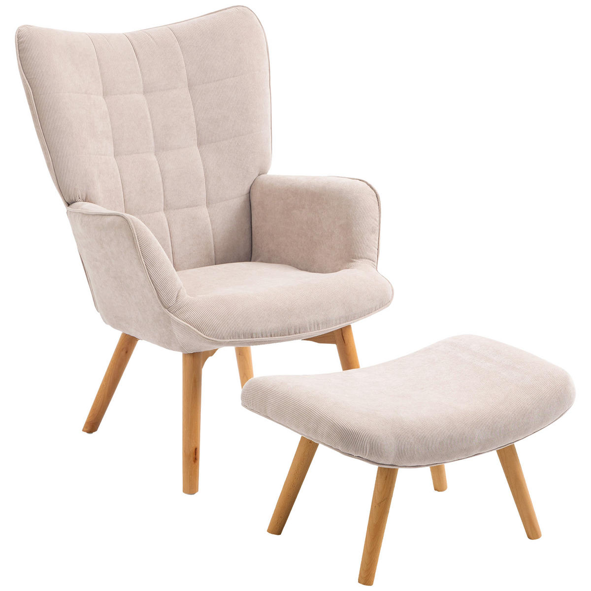 SESSEL Beige 72.0/80.0/101.0cm - Beige, Textil (80/101/72cm)