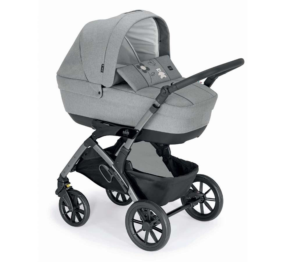 KOMBI-KINDERWAGEN Dinamico Smart 3in1 - Grau, Kunststoff (57/87.5/675cm) - Cam il Mondo del Bambino S.p.A.