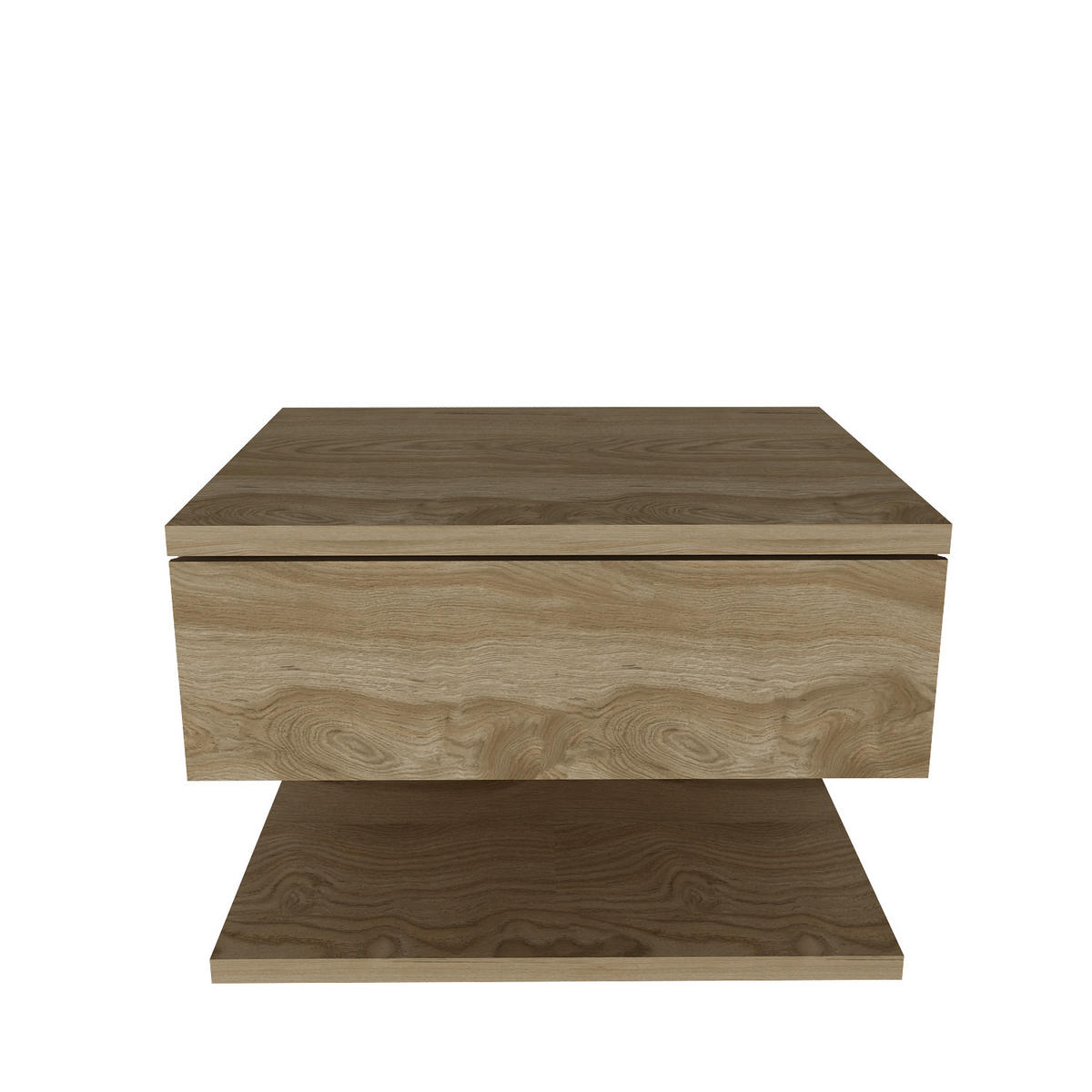 NACHTTISCH Vivid Oud - Braun, Holzwerkstoff (35/31.4/45cm) - Decorotika