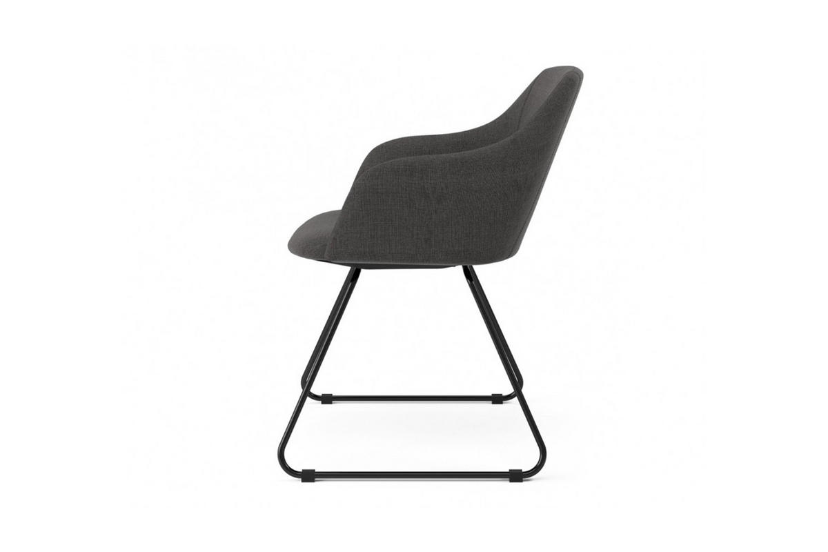 STUHL MALIMA Webstoff - Anthrazit, Textil (48/83/54cm) - KAWOLA