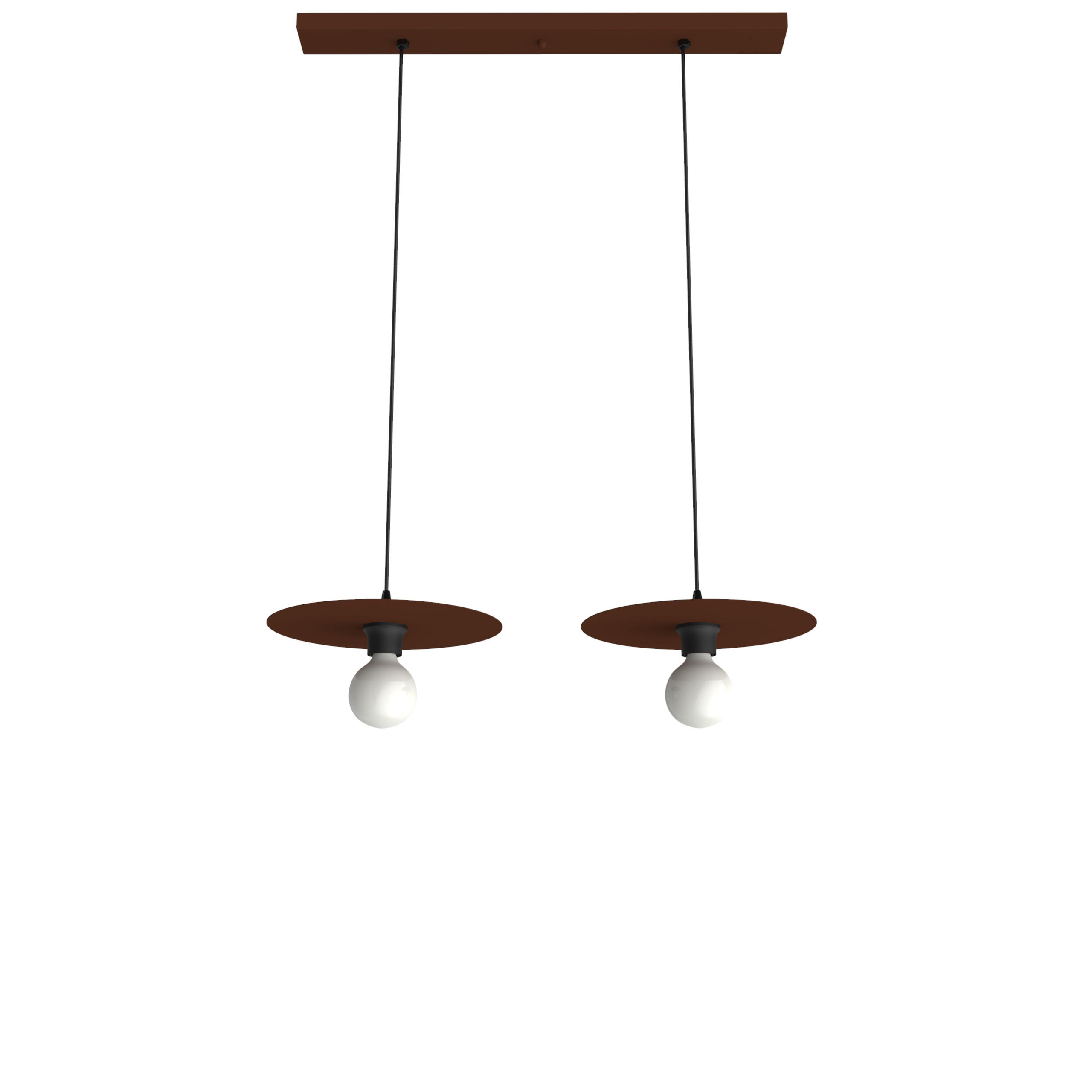 HÄNGELEUCHTE - Dunkelbraun, Metall (30/30/7cm) - Lumicom