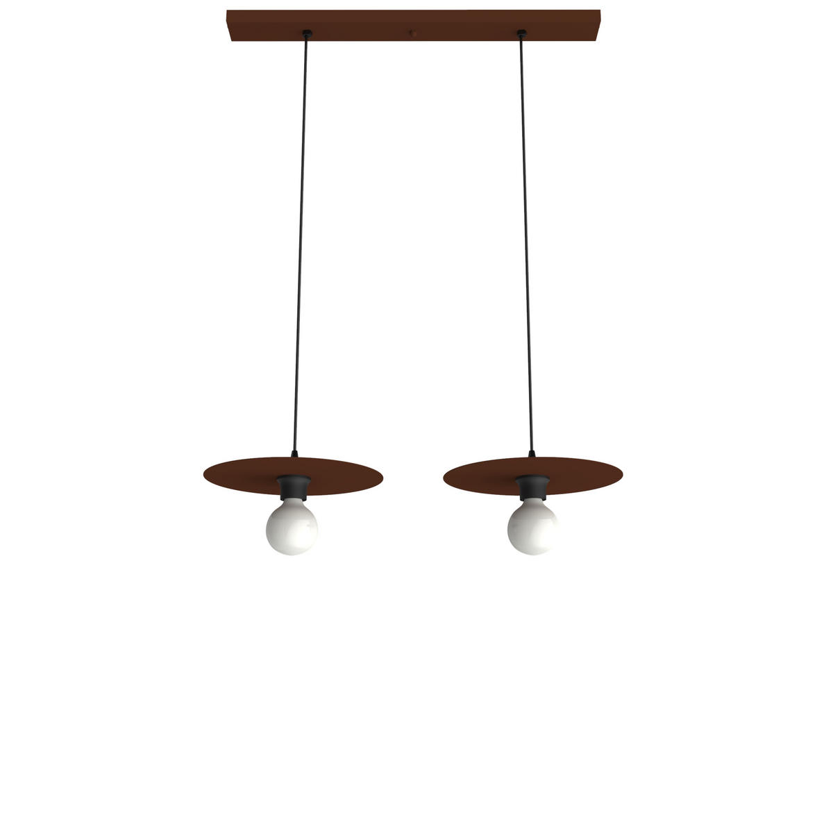 HÄNGELEUCHTE - Dunkelbraun, Metall (30/30/7cm) - Lumicom