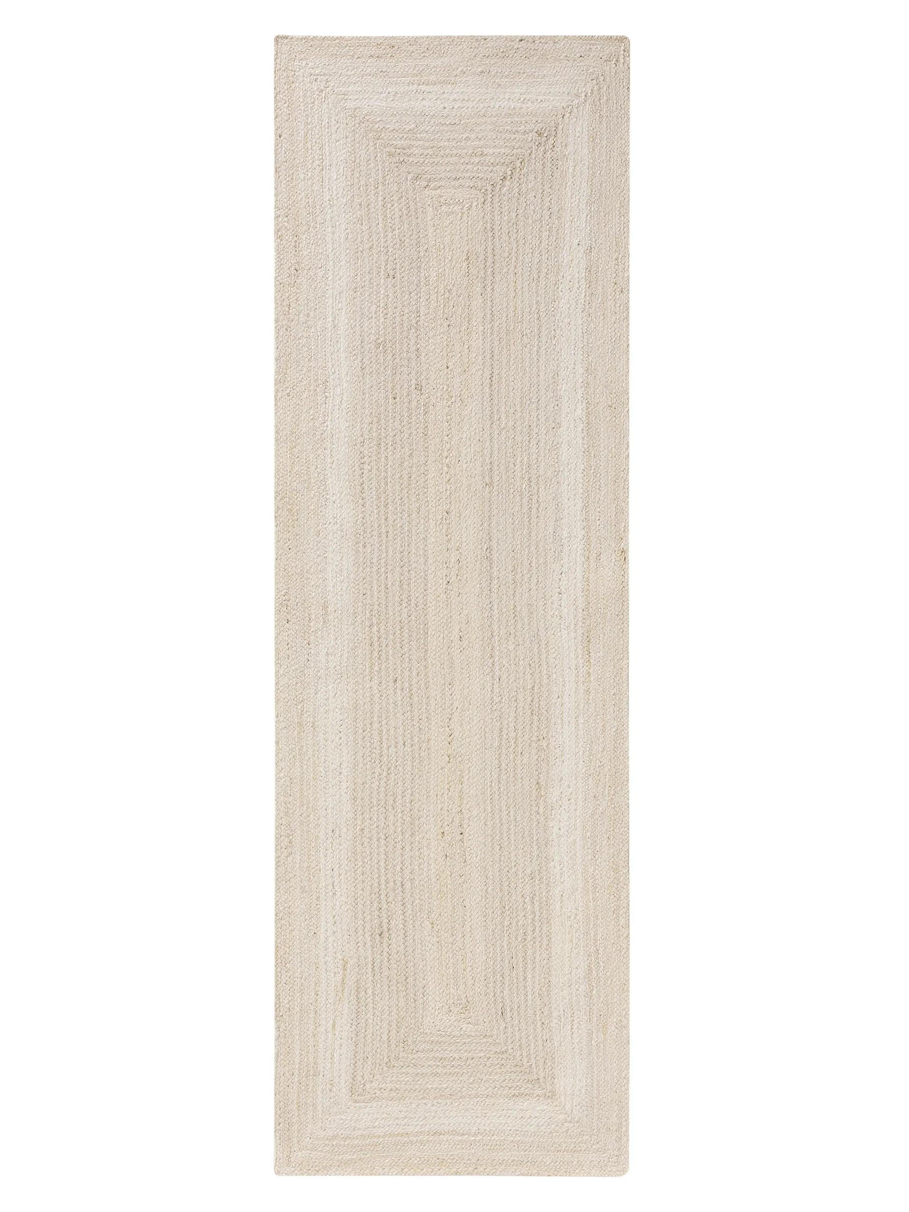 JUTELÄUFER Jutta Ivory 80/250 cm - Creme, Naturmaterialien/Textil (80/250cm) - benuta