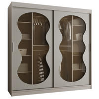 SCHWEBETÜRENSCHRANK 200/200/62 2-türig - Kaschmir, Holz (200/200/62cm) - Abiks Möbel