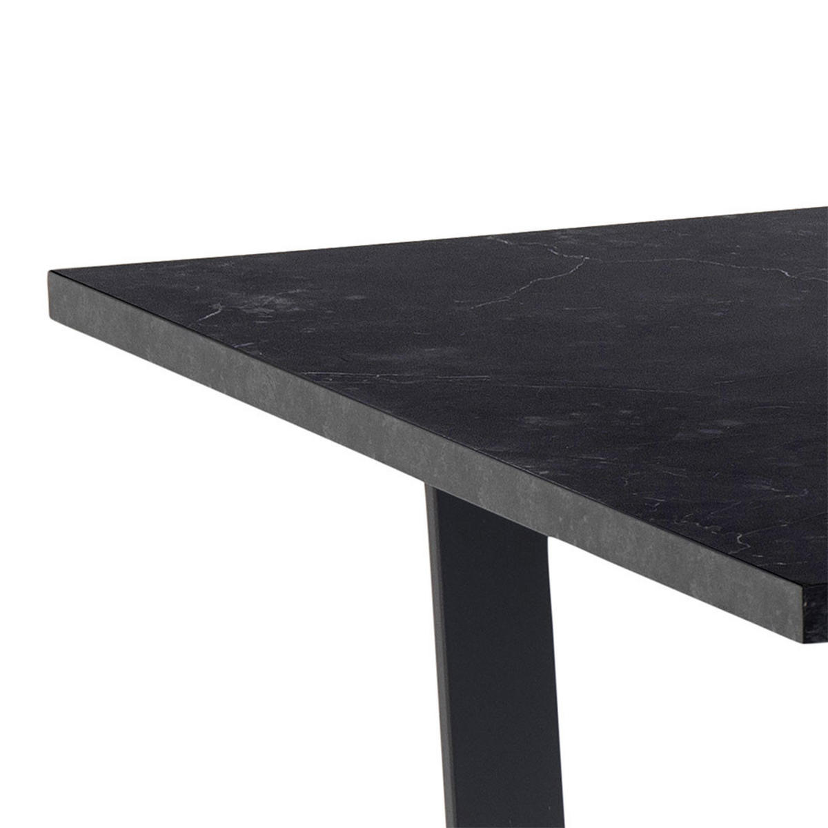 ESSGRUPPE 5-TLG. Tilst Schwarz, Beige - Beige, Holzwerkstoff/Textil (160/74/90cm) - ebuy24