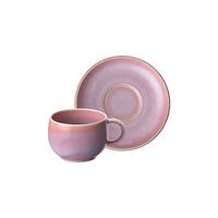 ESPRESSOTASSE MIT UNTERTASSE Perlemor Coral rosa 60 ml - Rosa, Keramik (12/7/12cm) - like.Villeroy & Boch