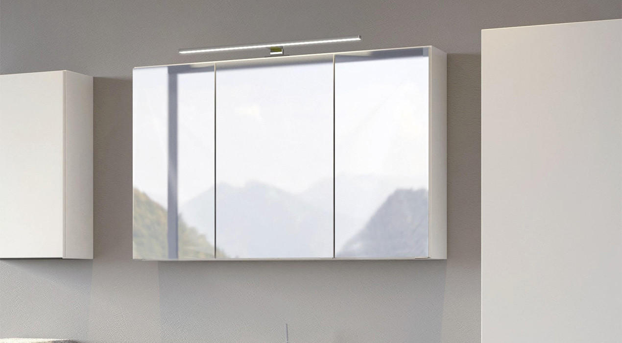 Moderner Spiegelschrank in Weiß