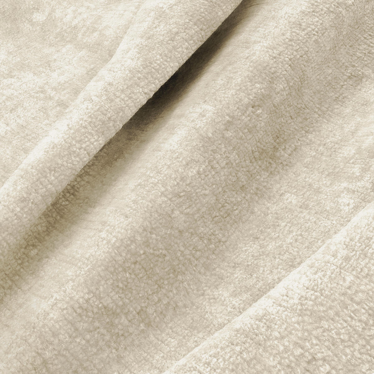 MODULARER Drehsessel SEVEN Geprägter Samt Beige 81cm - Beige, Textil (81/77/98cm) - Premium Interiors