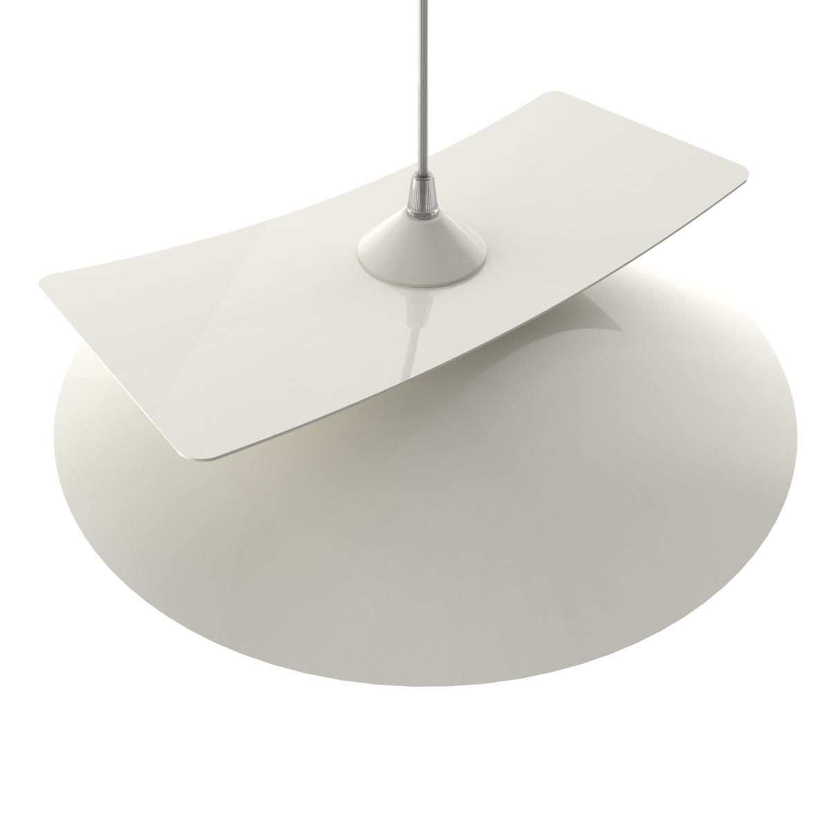 HÄNGELEUCHTE Miller D40 - Weiß Hochglanz, Metall (40/34/9cm) - Lumicom