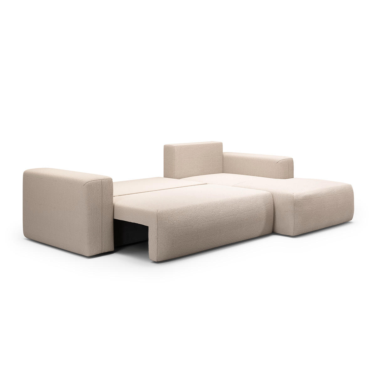 ECKSOFA Bliss 3 Sitzplätze Beige - Beige, Holz (268/163cm) - Petits-meubles