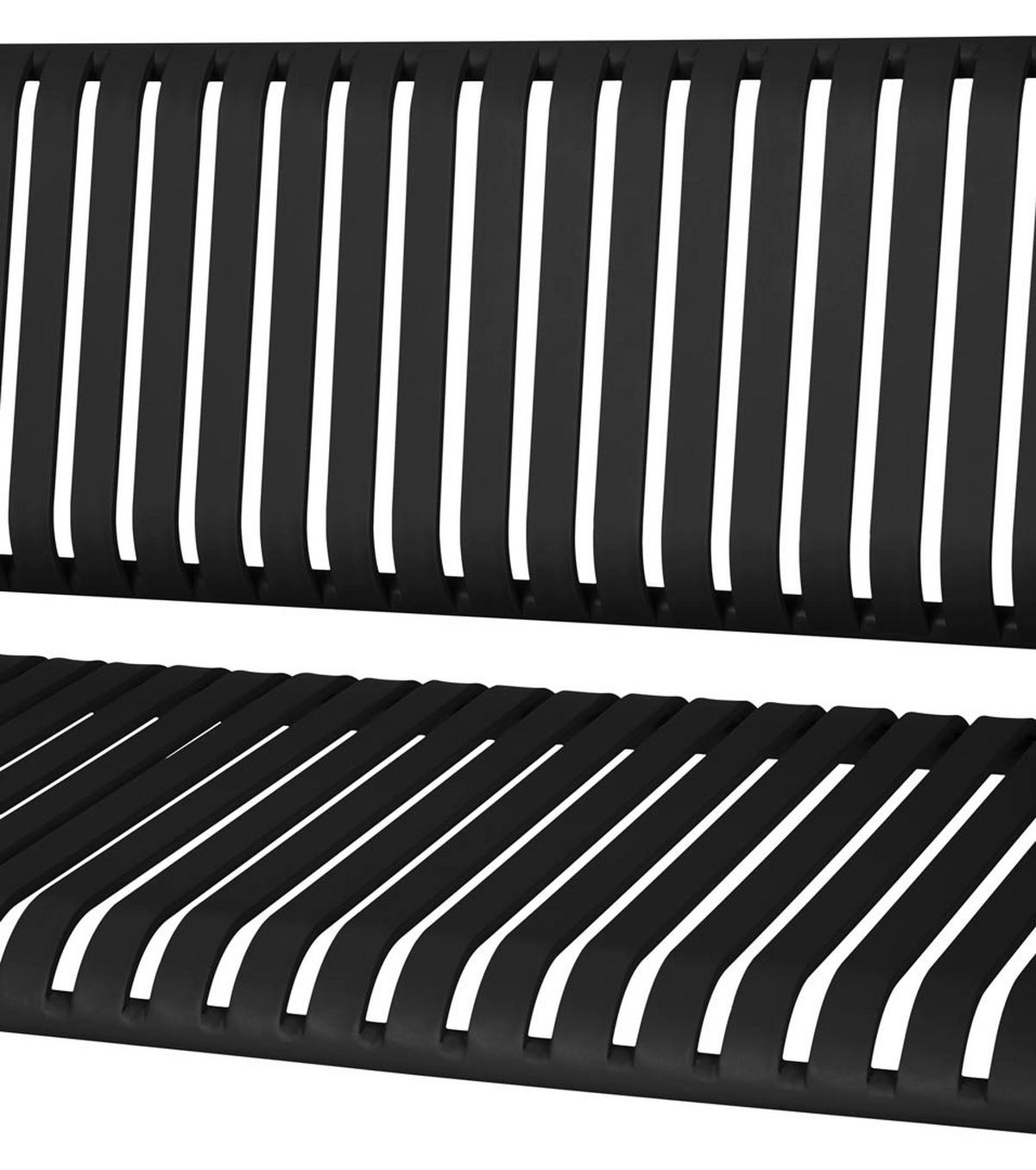 GARTENBANK Schwarz - Schwarz, Holzwerkstoff (140/83/56cm) - ebuy24