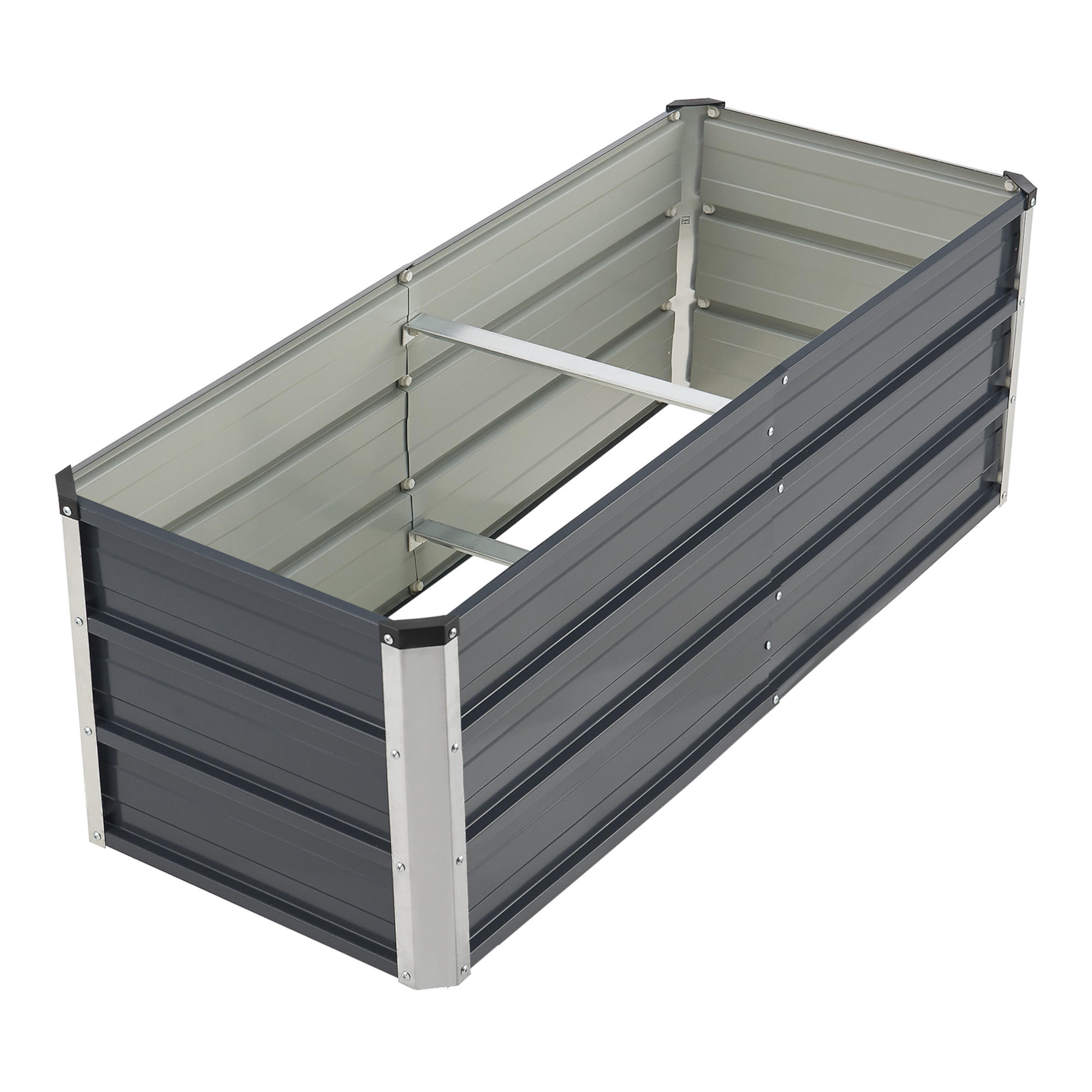 PFLANZBEET Nijmegen - Anthrazit, Metall (125/40/47cm) - [en.casa]