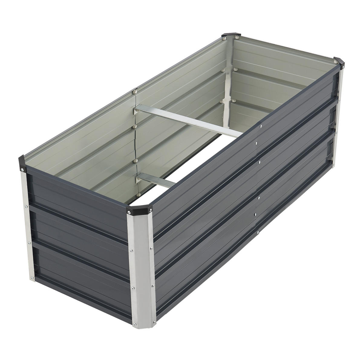 PFLANZBEET Nijmegen - Anthrazit, Metall (125/40/47cm) - [en.casa]