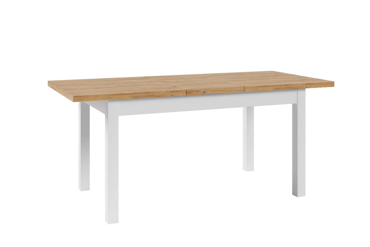 ESSTISCH REMO Ausziehbar 140 - 180 / 80 x 77 cm - Bernsteinfarben/Weiß, Holz (140/80/77cm) - MASSENO