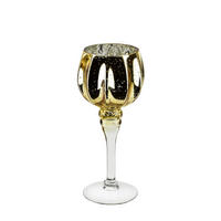 KERZENHALTER Donna Gold 12x12x27 cm Glas - Goldfarben, Glas (12/27/12cm) - Mondex