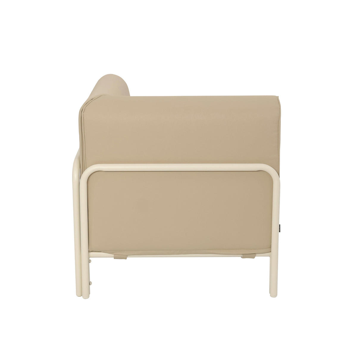 ECKSESSEL, Beige - Beige, Textil (80/78/80cm) - Oviala