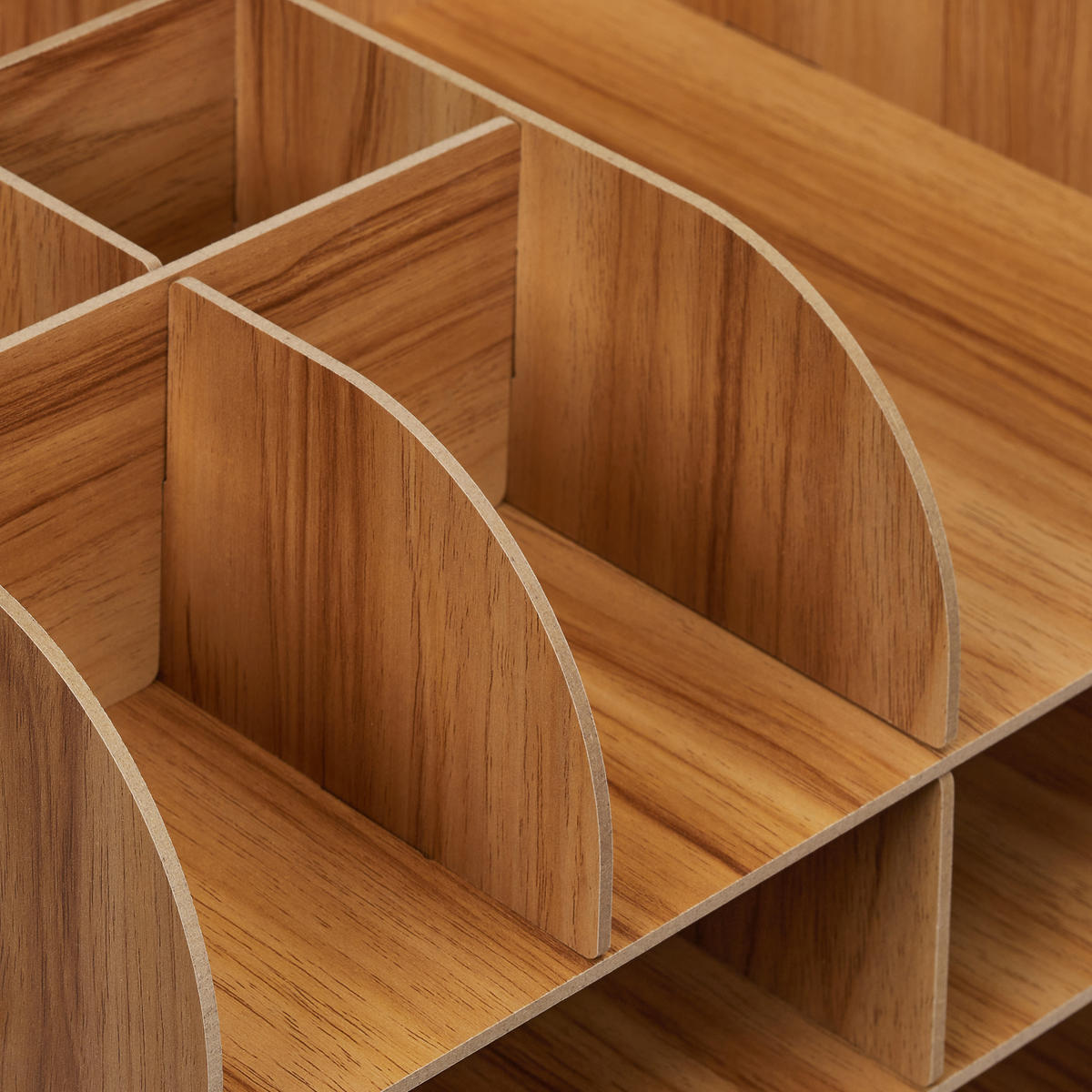 SCHREIBTISCH Organizer - Braun, Holzwerkstoff (25/32.5/27.5cm) - Relaxdays