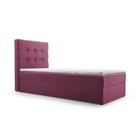 BETT - Boxspringbett 90x200 - 05 Hugo 15 - Rosa - Rosa, Holz (90/200cm) - Möblo