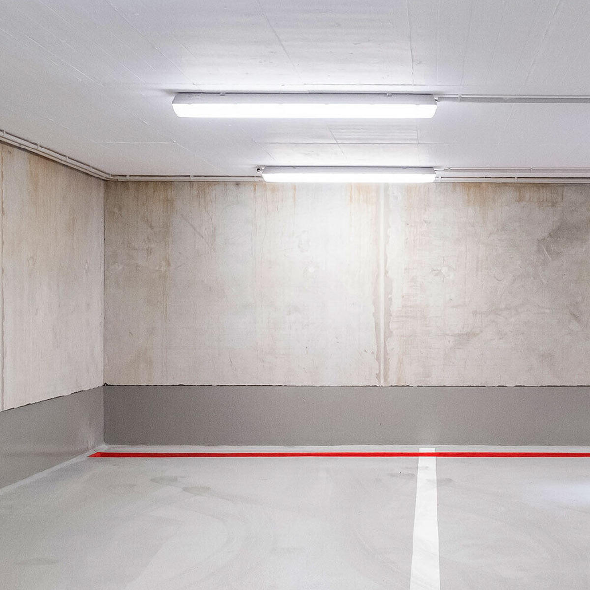 LED DECKENLEUCHTE Kunststoff Weiß 2er Set - Weiß, Kunststoff (150/6.4/6cm)