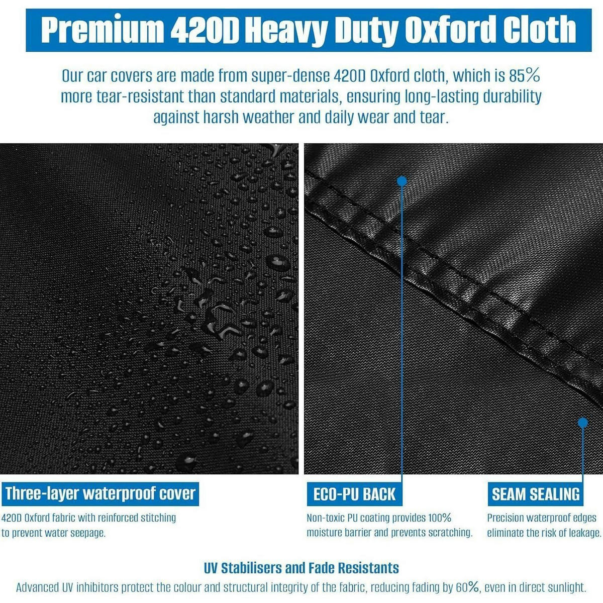 TISCHTENNISPLATTEN-ABDECKUNG 165 x 70 x 185 cm Wasserdicht Schwarz - Schwarz, Textil (70/165/185cm)