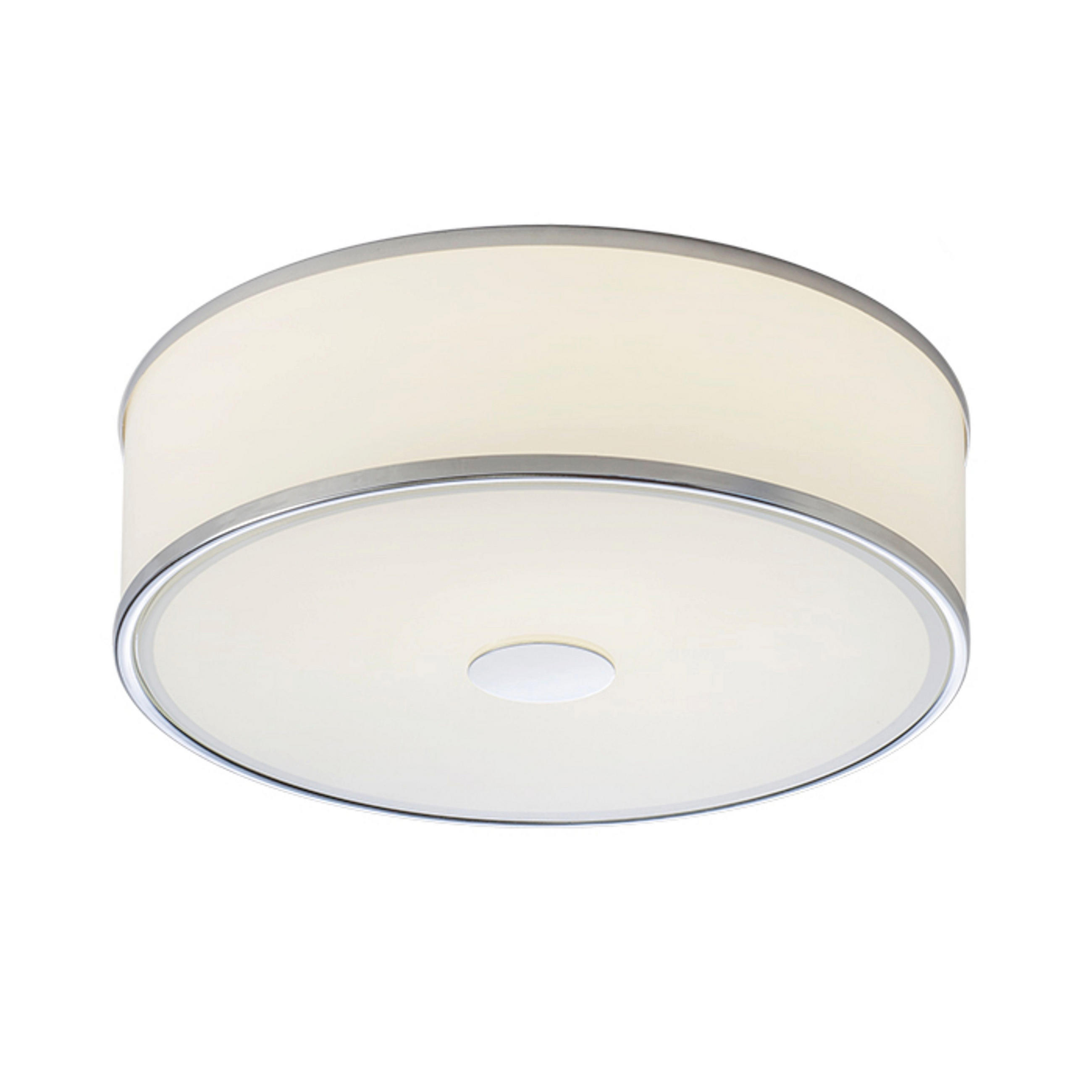 DECKENLEUCHTE CASSABLANCA LED 40 Chrom 35 W - Chromfarben, Metall (40/40/12cm) - Rendl