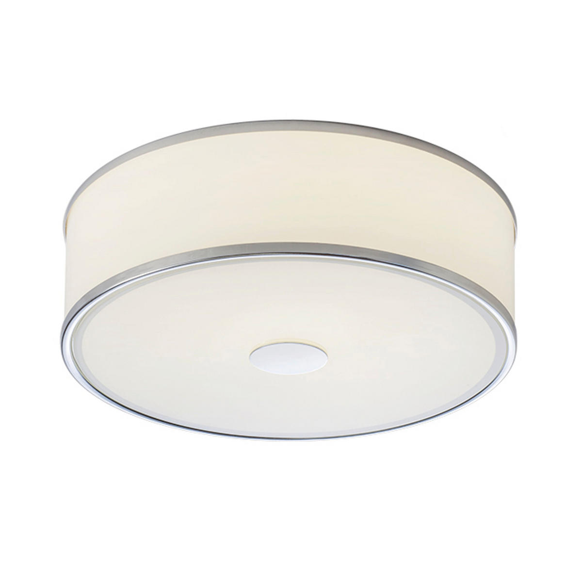 DECKENLEUCHTE CASSABLANCA LED 40 Chrom 35 W - Chromfarben, Metall (40/40/12cm) - Rendl