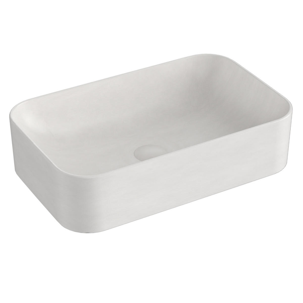 WASCHBECKEN Hochwertiges Keramik Weiß Matt 61 / 38 / 15 cm - Weiß, Keramik (38/15/61cm) - EMKE