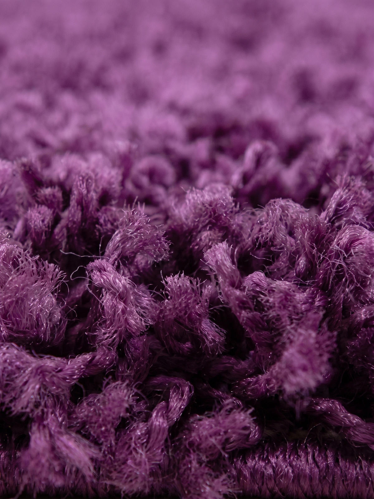 TEPPICH Hochflor Unifarben Polypropylen Wohnzimmer Shaggy Violett Rechteckig 200x290 - Lila, Textil (200/290cm) - KADIMA DESIGN