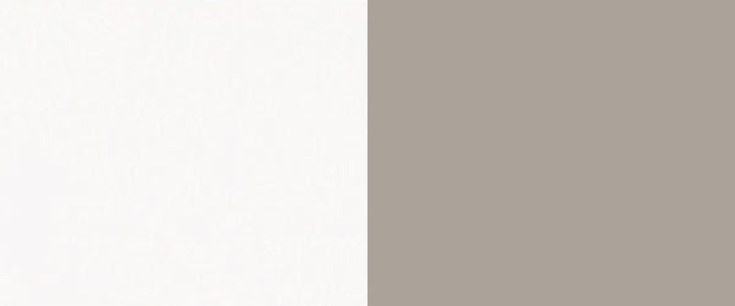 KÜCHENLEERBLOCK Oslo weiß matt / cashmere matt 212cm / 392cm / 207cm 13-teilig mit Teilauszug (Blum Metabox) - Beige/Weiß, Holzwerkstoff/Metall (212/207/392cm) - Feldmann-Wohnen