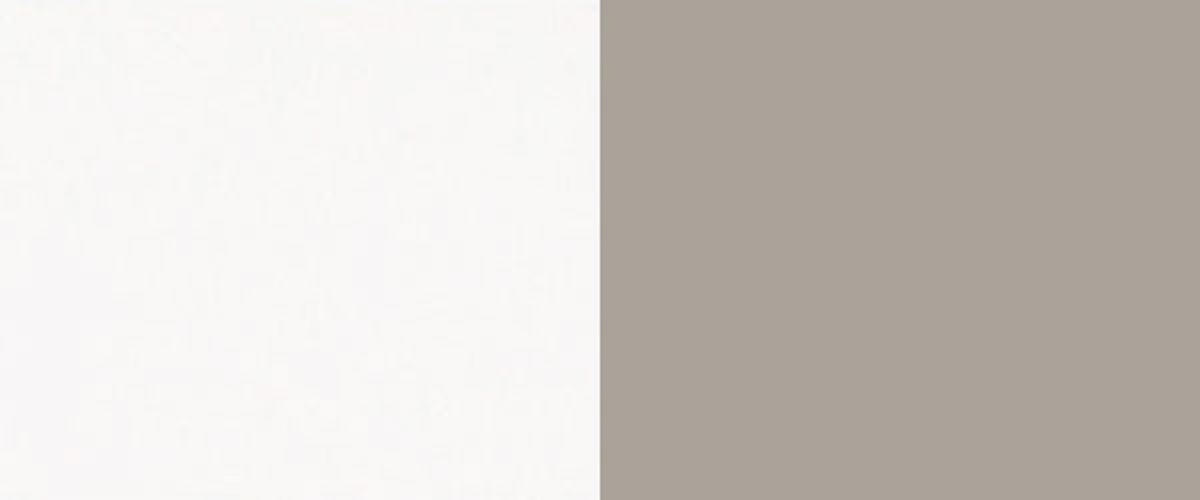 KÜCHENLEERBLOCK Oslo weiß matt / cashmere matt 212 / 392 / 207cm 13-teilig mit Vollauszug (REJS Comfort Box) - Beige/Weiß, Holzwerkstoff/Metall (212/207/392cm) - Feldmann-Wohnen