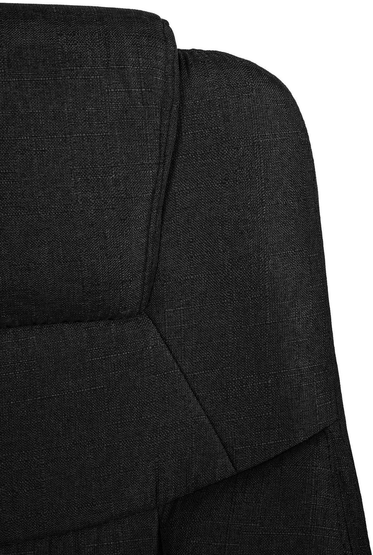 CHEFSESSEL Stoff Schwarz - Chromfarben/Schwarz, Textil/Metall (66/113/70cm) - CLP