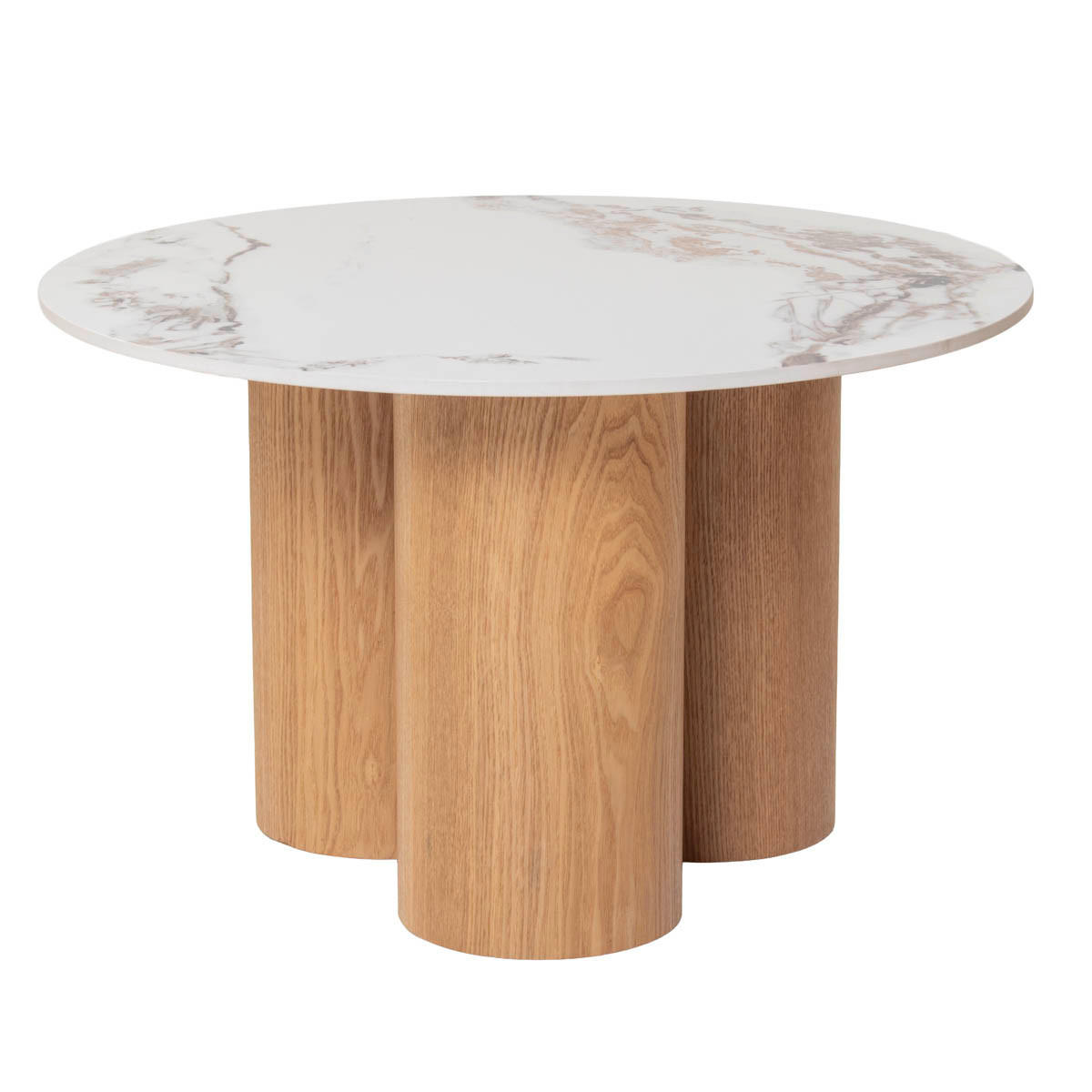COUCHTISCH 2er-Set aus Keramik, natur - Braun, Holz (70/70/42cm) - Giga Meubel