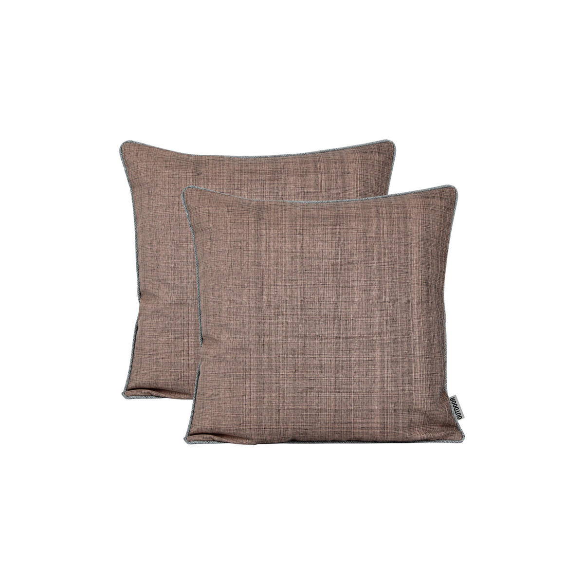 KISSENBEZUG Outdoor meliert 40x40 cm Lachs Rosa - Rosa, Textil (40/40cm) - TiborTex