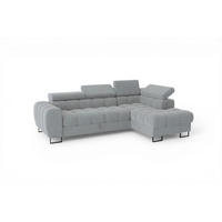 ECKSOFA Bastien Mit Schlaffunktion - Grau, Holzwerkstoff/Textil (260/170cm) - Fun Möbel