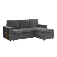 ECKSOFA 202/136/85 cm Grau mit Stauraum - Grau, Textil (202/136cm) - Oxeza