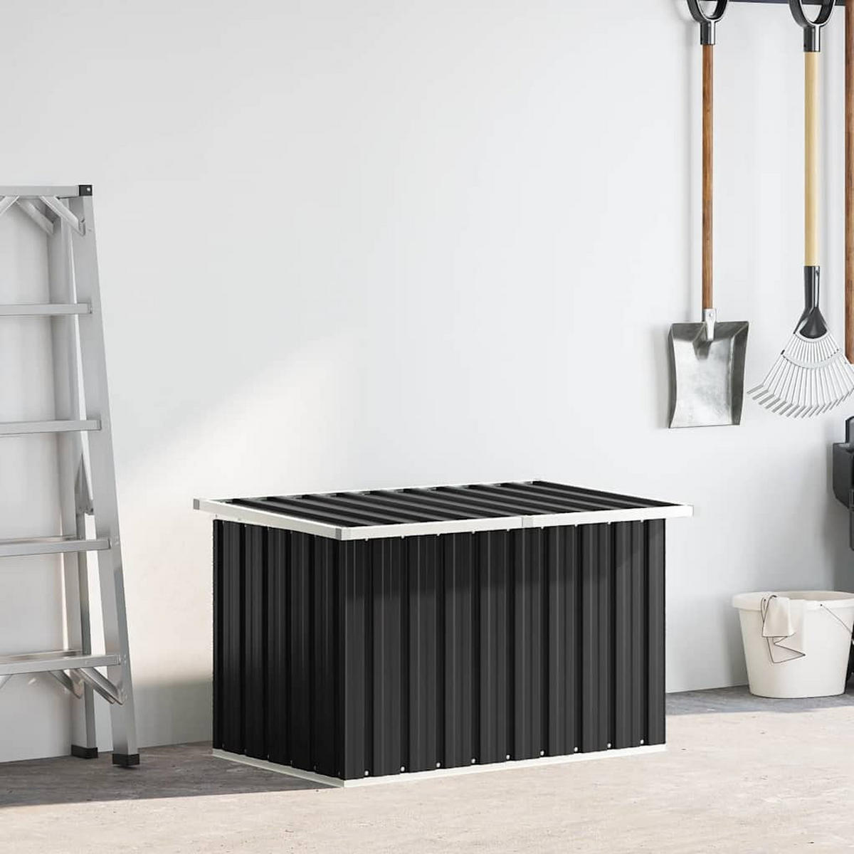 GARTENBOX Anthrazit 109x67x65 cm - Anthrazit, Metall (109/65/67cm) - furnicato
