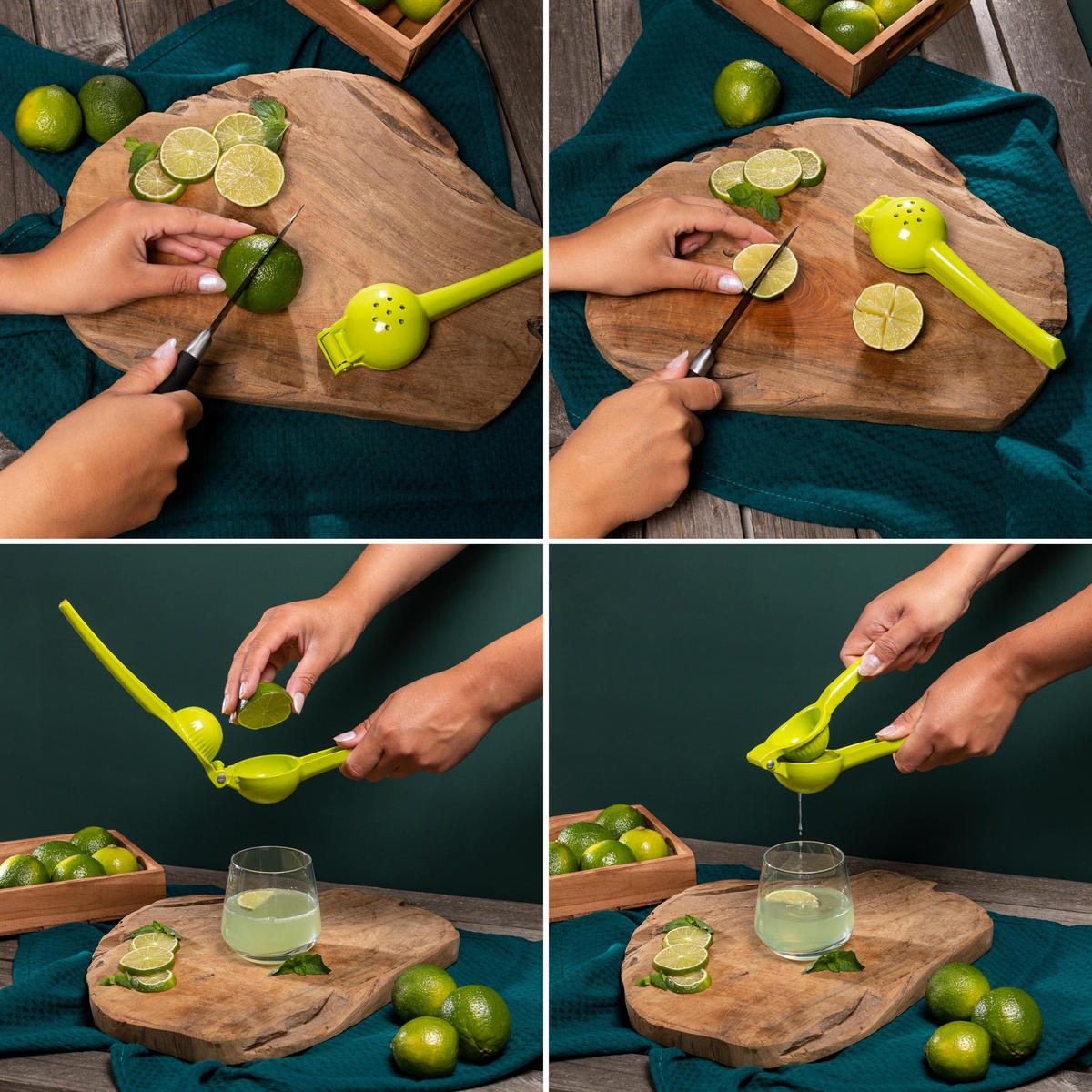 LIMETTENPRESSE, grün, Zink - Grün, Metall (6cm) - bremermann