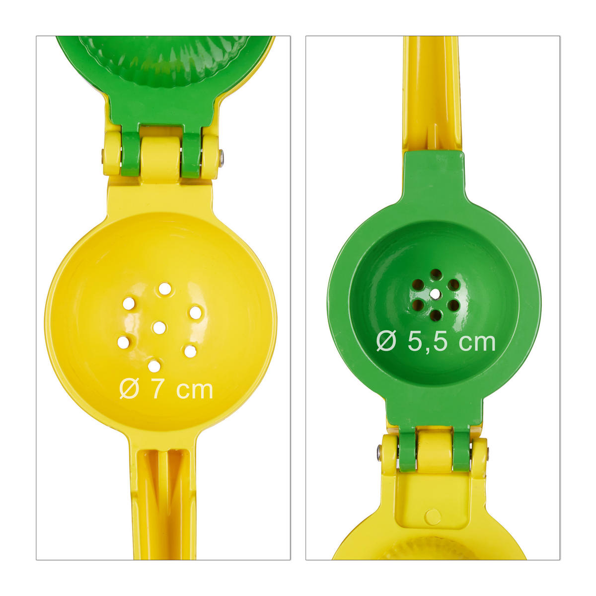 ZITRUSPRESSE - Gelb, Metall (7.5/5.5/22cm) - Relaxdays