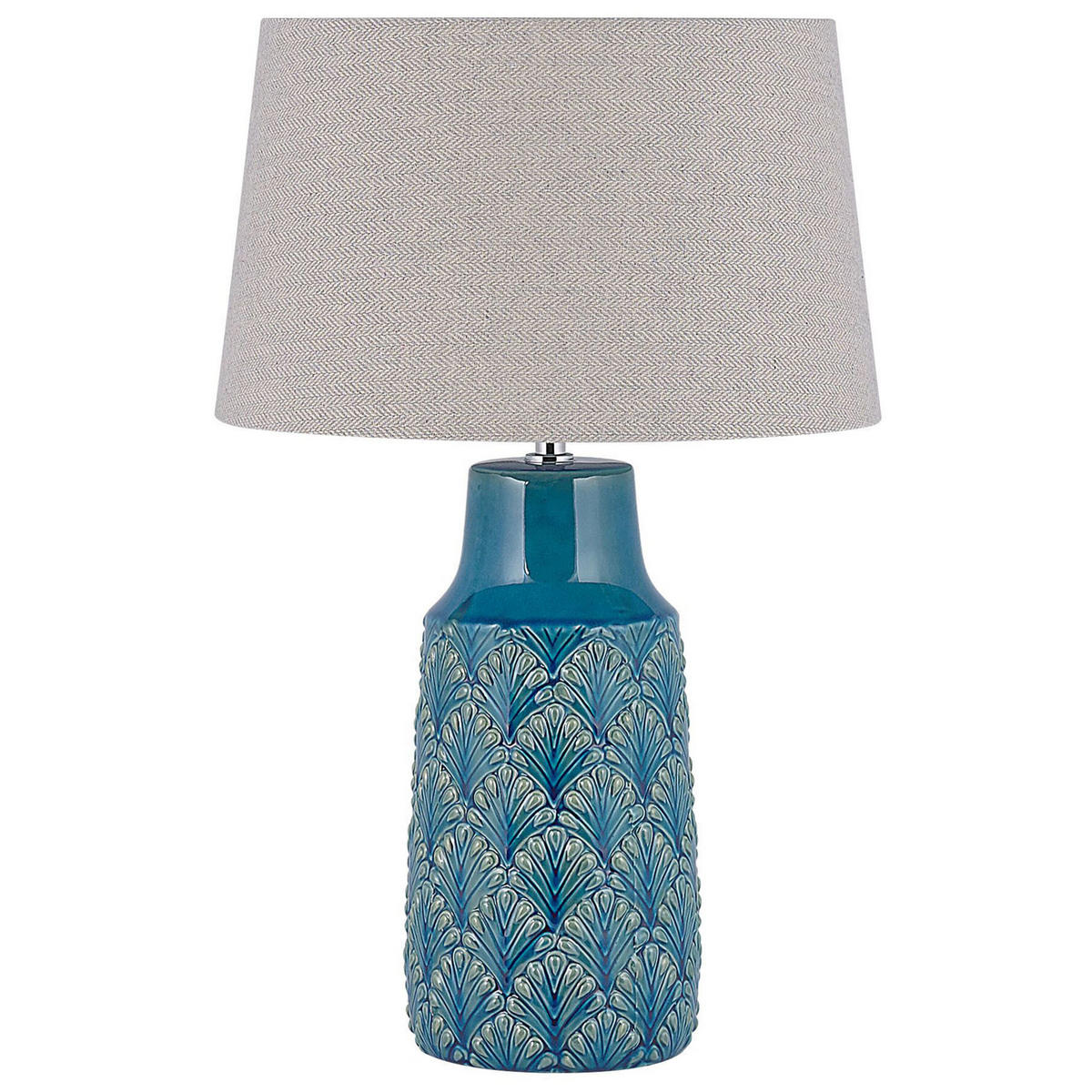 TISCHLAMPE Thaya 35/35/55 cm - Blau, Keramik (35/35/55cm) - Beliani