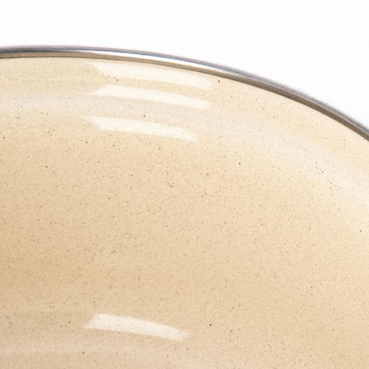 EMAILLIERTOPF Brown mit Griffen braun - Braun, Metall (16cm) - Orion 