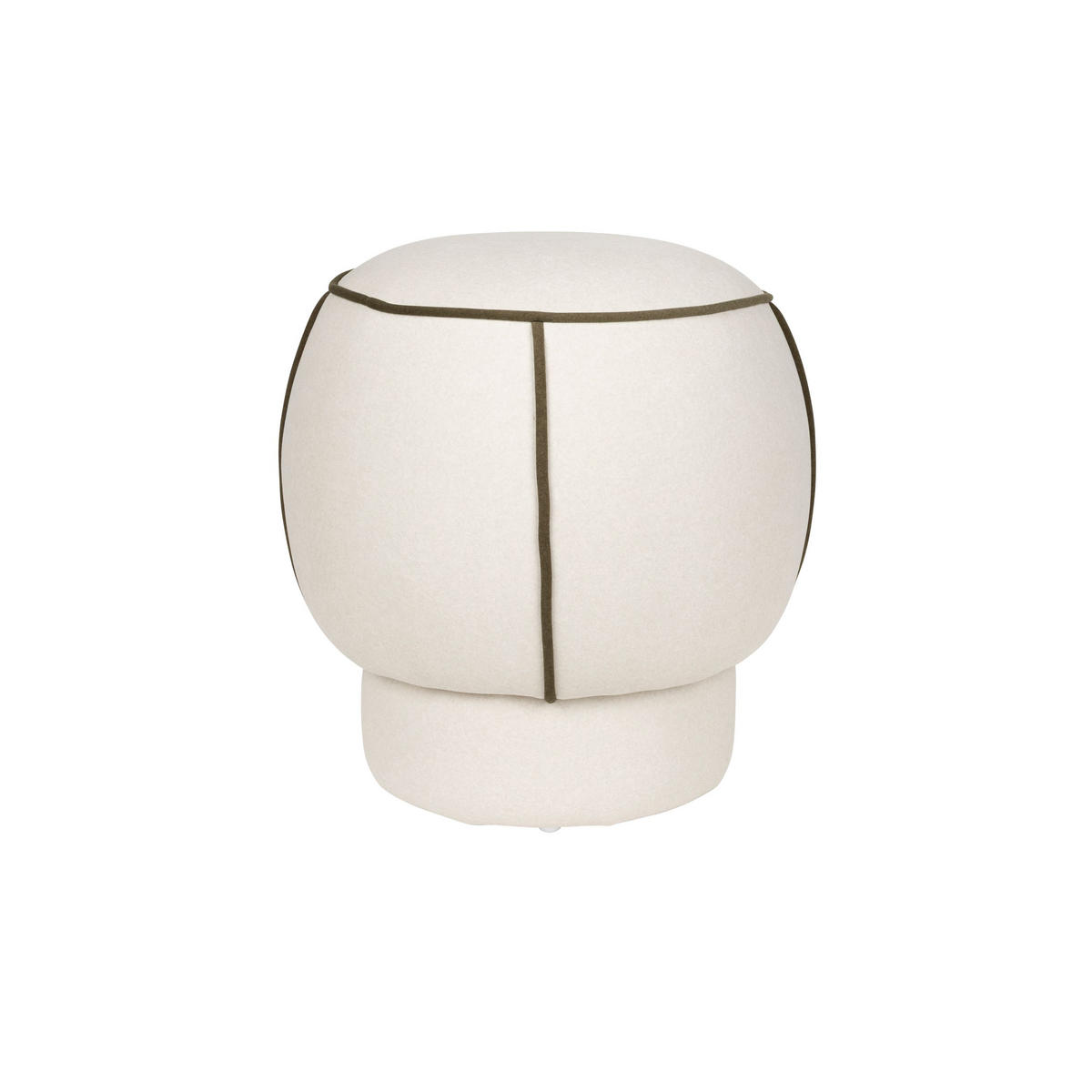 SITZHOCKER Marina Hocker Weiß - Weiß, Kunststoff (45/48/45cm) - Housecraft Living