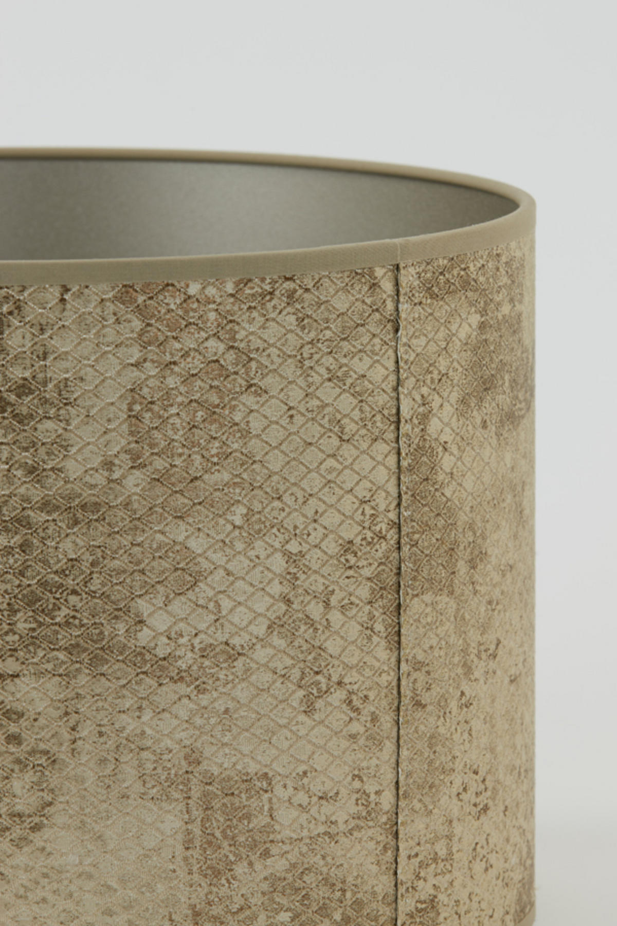 LAMPENSCHIRM Novita Weiß Ø25/18 cm - Weiß, Textil (25/25/18cm) - Light & Living