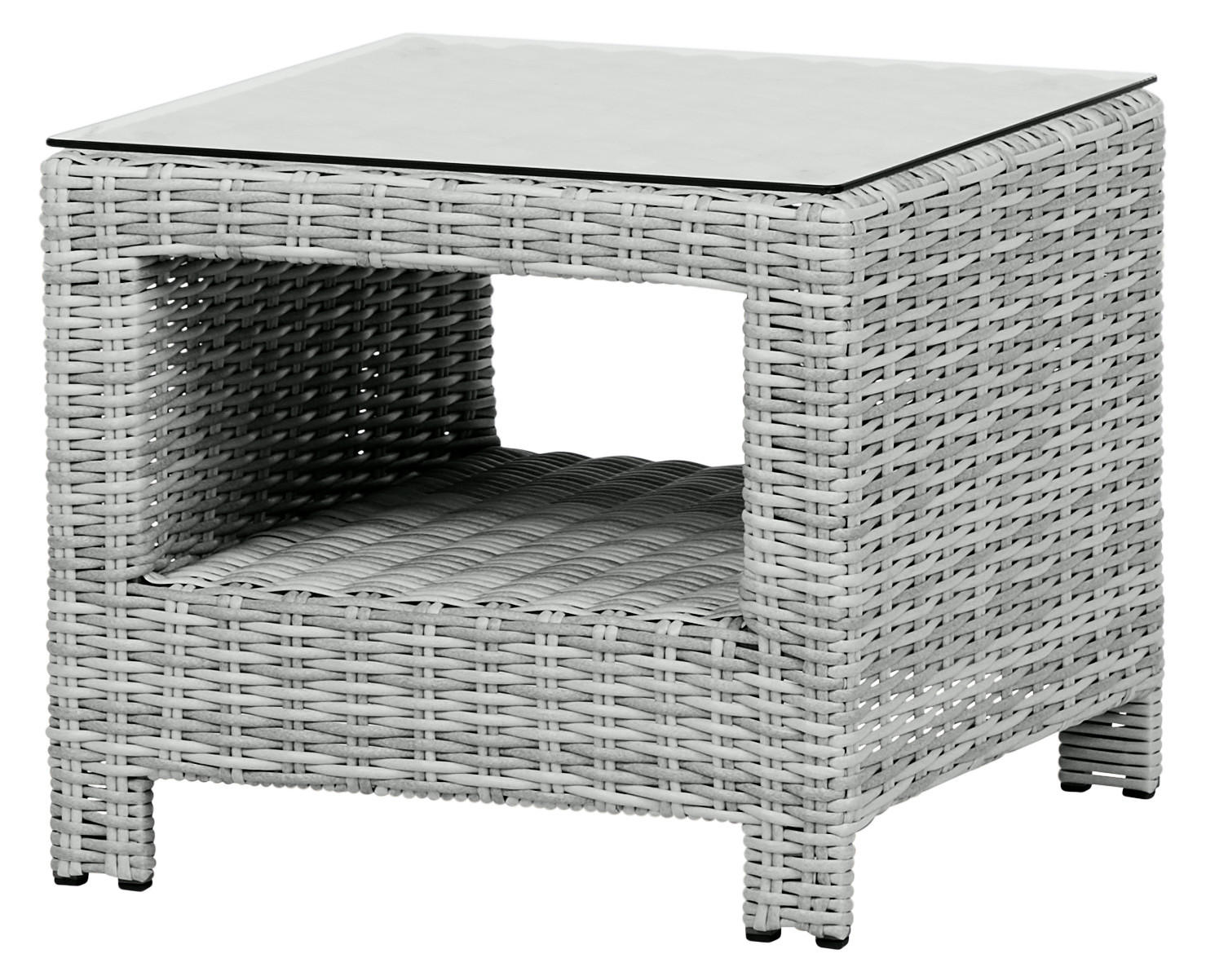 BEISTELLTISCH, Vinor, Sandfarben, Rattan, 49 x 49 x 41 cm - Sandfarben, Naturmaterialien/Metall (49/49/41cm) - ebuy24