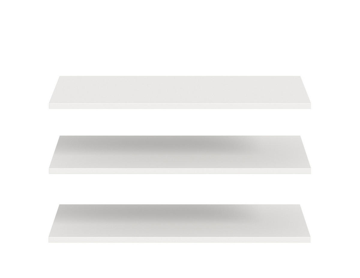 EINLEGEBODENSET weiß 77/33/2 cm - Weiß, Holzwerkstoff (77/2/33cm) - Xonox