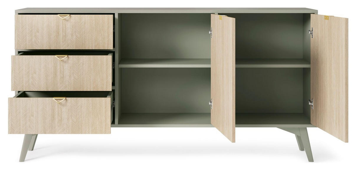 KOMMODE – KSZ158 – 158 cm – FOREST – Eukalyptusholzfarben - Eukalyptusholzfarben, Holzwerkstoff (158/80/38cm) - hi-markt