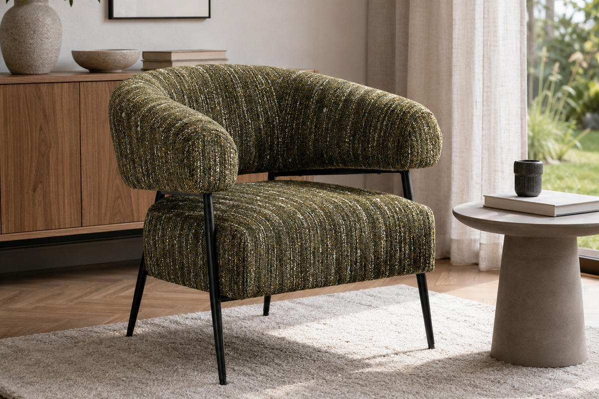 SESSEL Vendo, Webstoff, Grün - Grün, Textil (74/78/86cm) - dasmöbelwerk