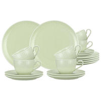KAFFEESERVICE Amina Seladon 18er Set - Grün, Keramik (1/1/1cm) - Seltmann Weiden