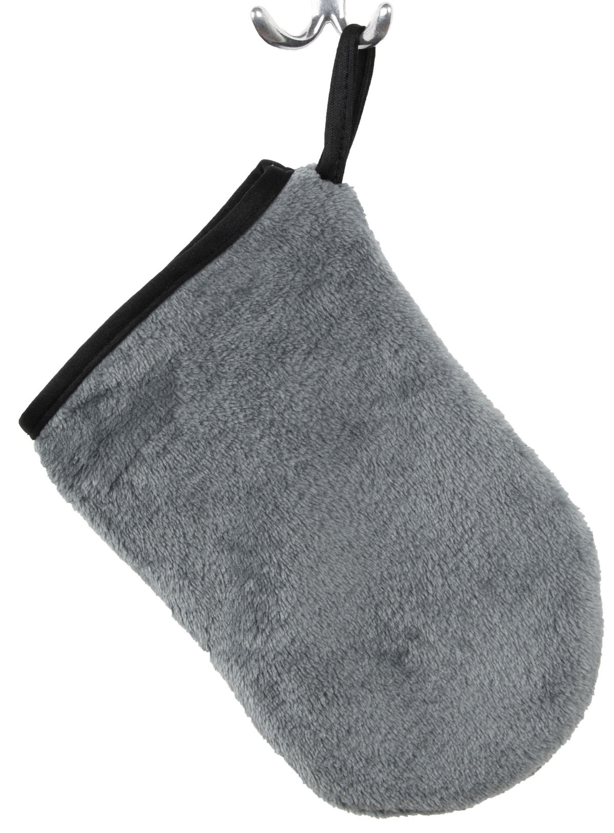 WASCHHANDSCHUH, 3er-Set, 20x13 cm, 80% Polyester, 20% Polyamid, Grau - Anthrazit, Textil (13/20cm) - Zollner24