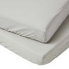 KINDER-SPANNBETTLAKEN 2er-Set, Ägyptische Baumwolle, 70/140 cm - Grau, Textil (70/140cm) - Homescapes